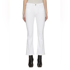 FRAME Le Crop Mini Boot White Flared Cropped‎ Jeans Size 29